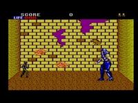 une photo d'Ã©cran de Shinobi sur Sega Master System